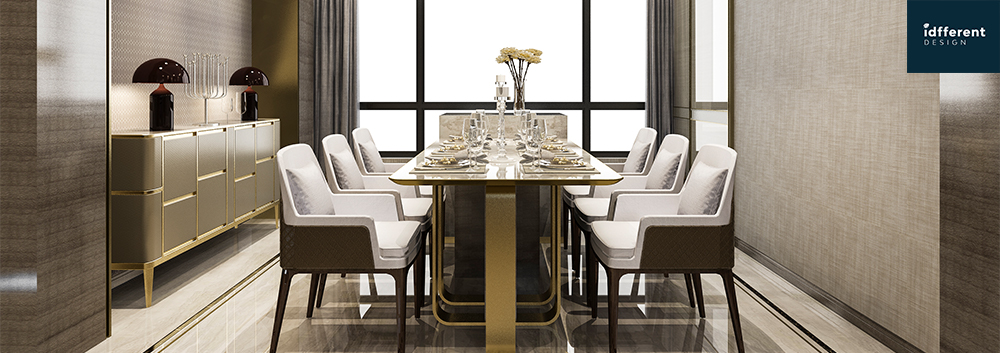 A Dining Room with a Dining Table